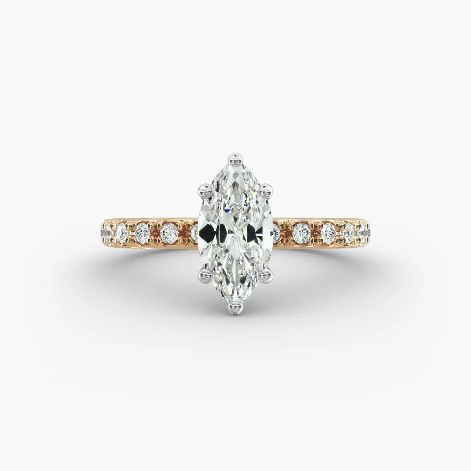 exact lab-grown diamond copy of Selena Gomez engagement ring from James Allen—a stunning 3.09-carat marquise-cut diamond with D color, VVS2 clarity, and excellent polish.