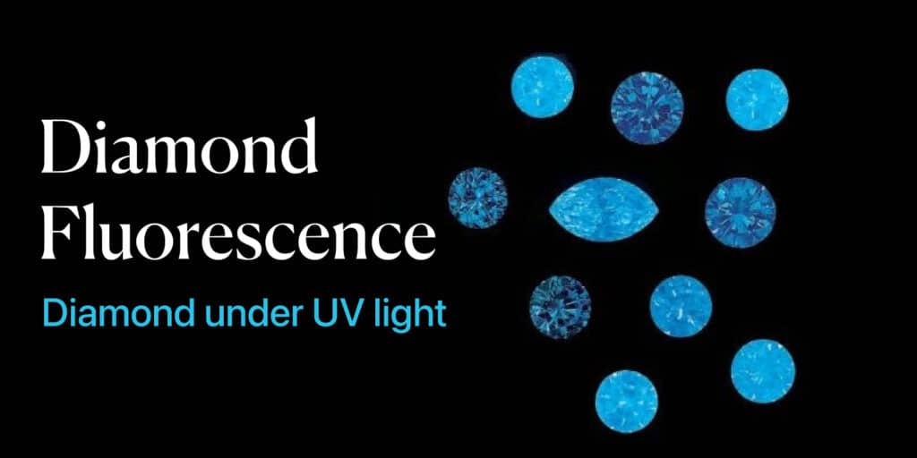 Diamond Fluorescence Diamond under UV Light
