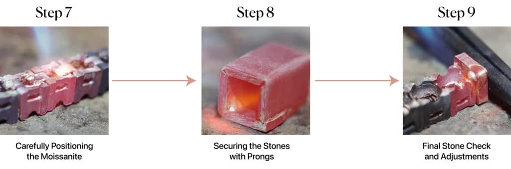 The Sparkle Comes to Life – Moissanite Stone Setting