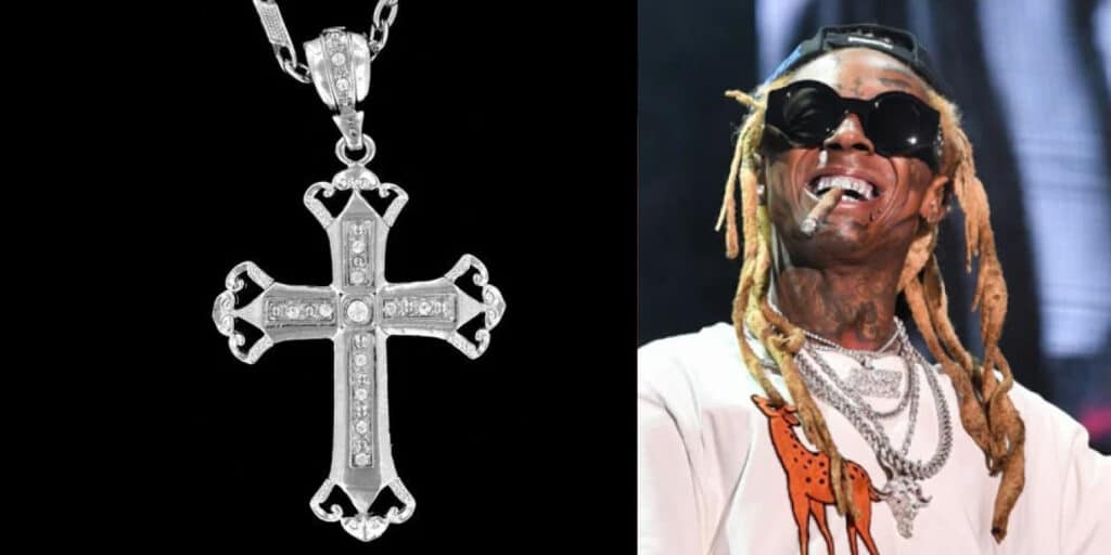 Lil Wayne Moissanite cross pendant