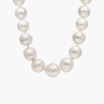 A magnificent 19-inch strand of exceptionally large (13-16.2mm), luminous white South Sea pearls, finished with a seamless 14k white gold hidden clasp.