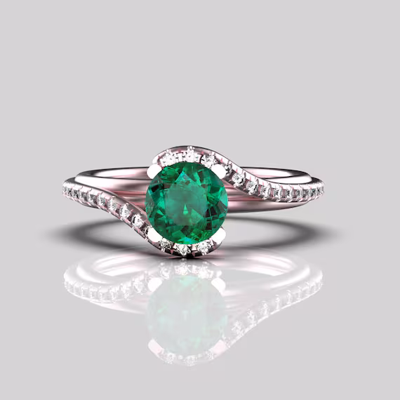 Green Emerald Ring From James Allen