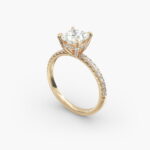 two carat princess cut engagement ring from james allen