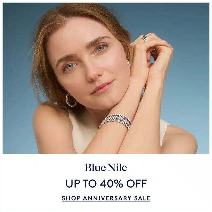 BLUE NILE ANIVERSARY SALE UPTO 40 PARCENT OFF