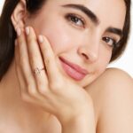 Bezel Morganite Ring In 14K Rose Gold