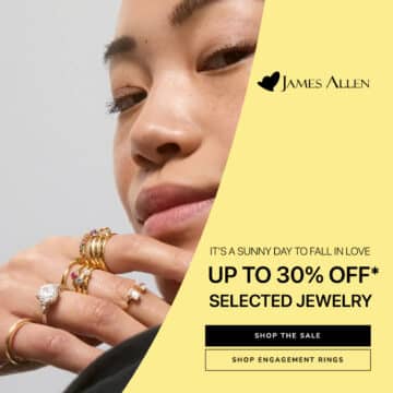 JAMES ALLEN SUMMER SALE 30 PERCENT OFF BANNER IMAGE
