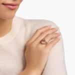 Morganite and Diamond Halo Ring in 18k Rose Gold (13x11mm)