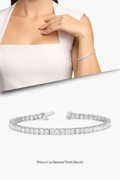 7" Princess Cut Diamond Tennis Bracelet in Platinum (10 ct. tw.) – Bridal Jewelry Inspiration