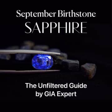 September Birthstone Sapphire blog feature image by aurelia