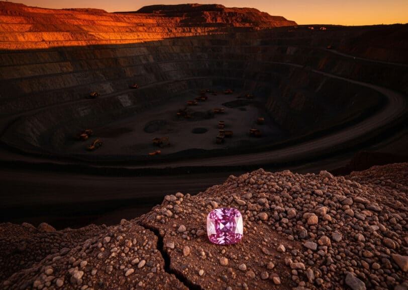 a single Argyle diamond in australian argyle diamond mine