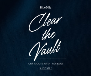 blue nile clear the vault sale banner
