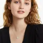 A 1.50 CTW Halo Lab-Grown Diamond Pendant in 14K Yellow Gold with F-G/VS2-SI1 quality, a brilliant choice among Luxury Push Present Ideas and push present necklace for mom gifts.