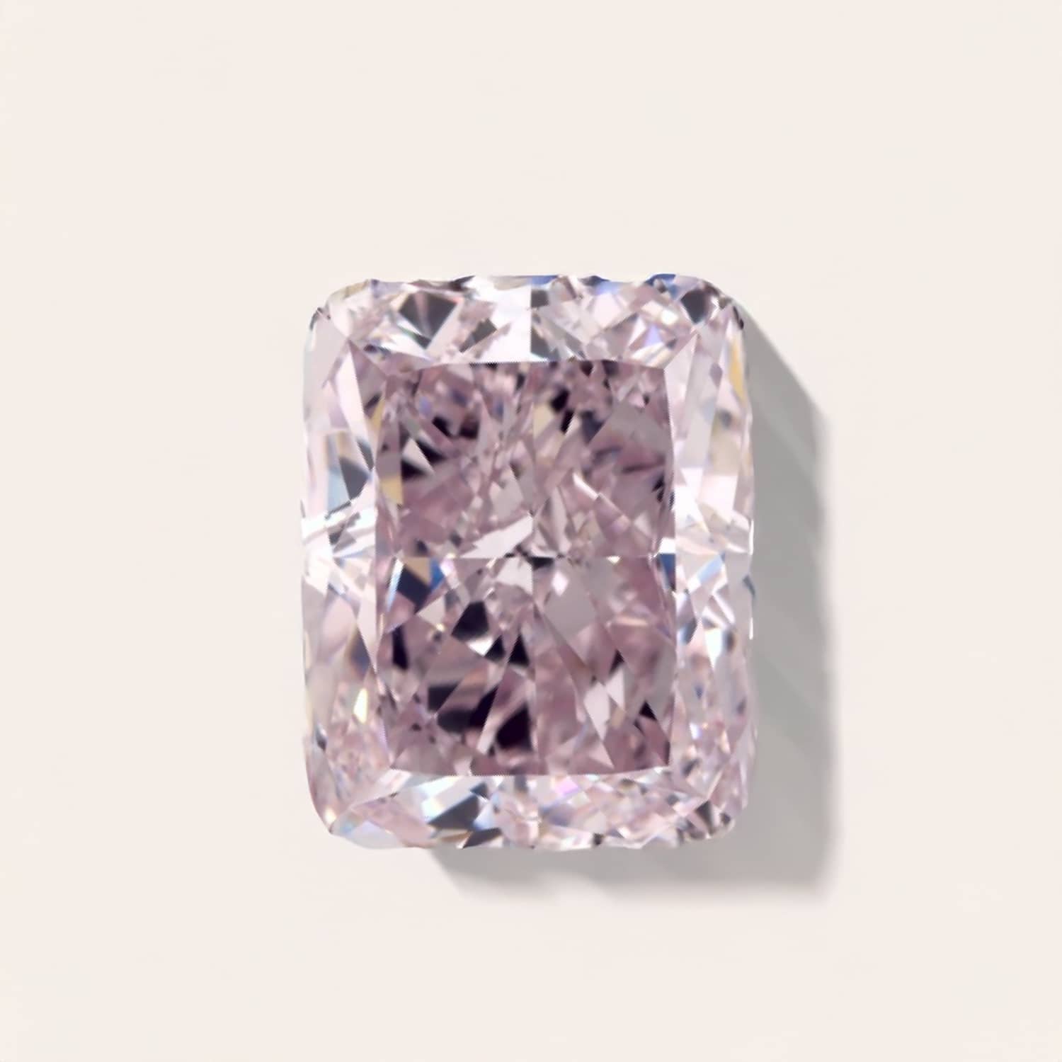 A GIA-certified 4.09 carat Radiant Shape Fancy Purplish Pink Diamond with VVS2 clarity, one of the largest Loose Pink Diamonds For Sale A GIA-certified 4.09 carat Radiant Shape Fancy Purplish Pink Diamond with VVS2 clarity, one of the largest Loose Pink Diamonds For Sale.