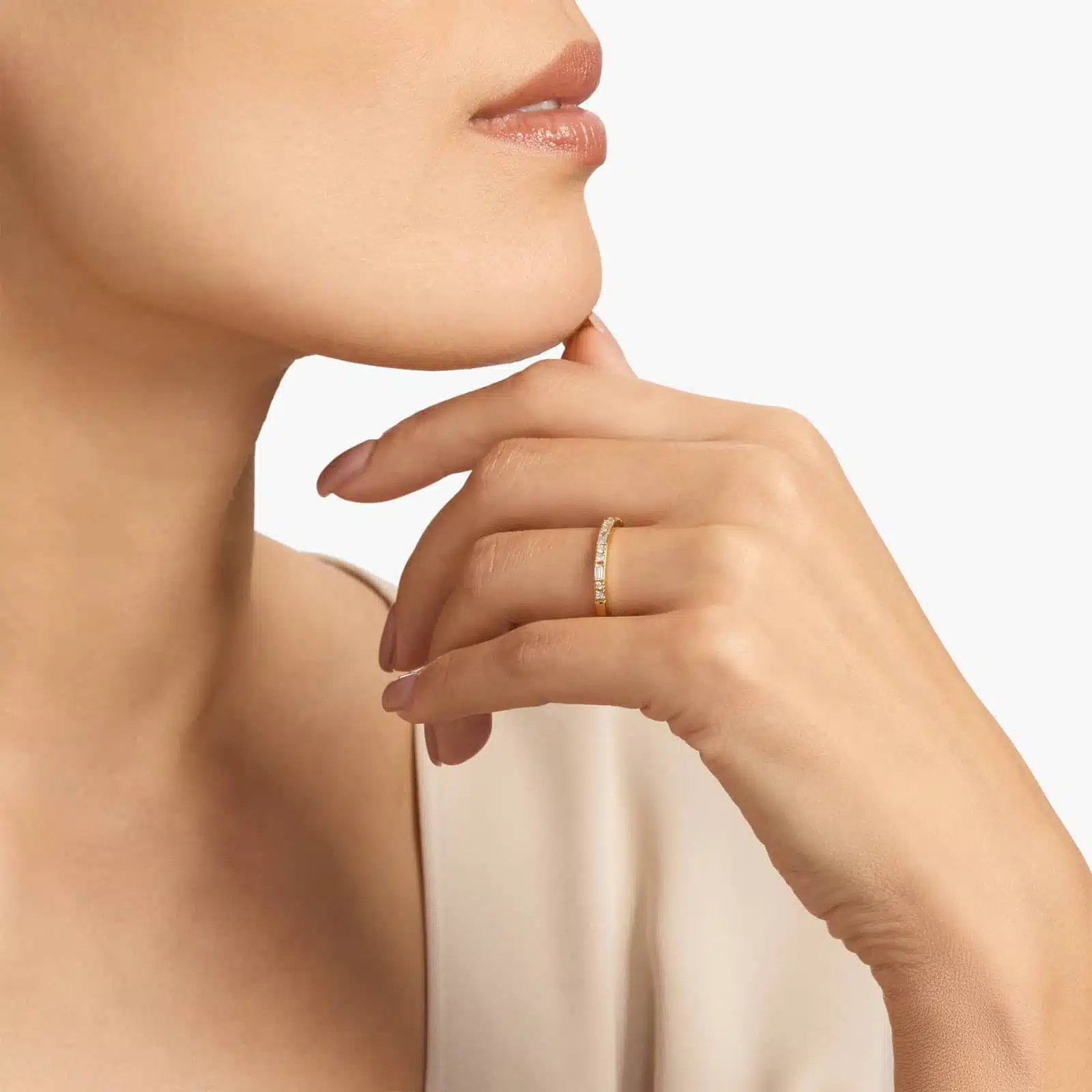 A Dot Dash Mixed Cut Lab Created Diamond Wedding Set Rings On Sale Women band in 14K Yellow Gold (2.00mm) with 1/4 CTW mixed-shape lab-grown diamonds.