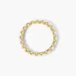 An Embellished Milgrain Diamond Eternity Ring in 14K Yellow Gold with 1.95 CTW average, a luxurious choice among Luxury Push Present Ideas and push present eternity ring styles.