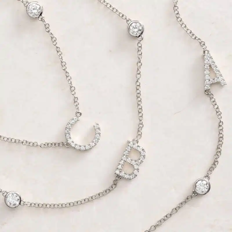 Initial Necklace Luxury Push Present Ideas 0 95 CTW initial-necklace-luxury-push-present-ideas-0-95-ctw