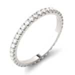 A 5/8 CTW Round Caydia Lab-Grown Diamond Eternity Band in 18K White Gold, a superior choice among Luxury Push Present Ideas and push present eternity ring styles.