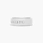 A Satin Finish Channel Set Mens Wedding Band With Diamonds (8.00mm) with 0.96 CTW of diamonds, set in Platinum.