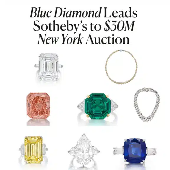 Blue Diamond Leads Sotheby’s to $30M New York Auction