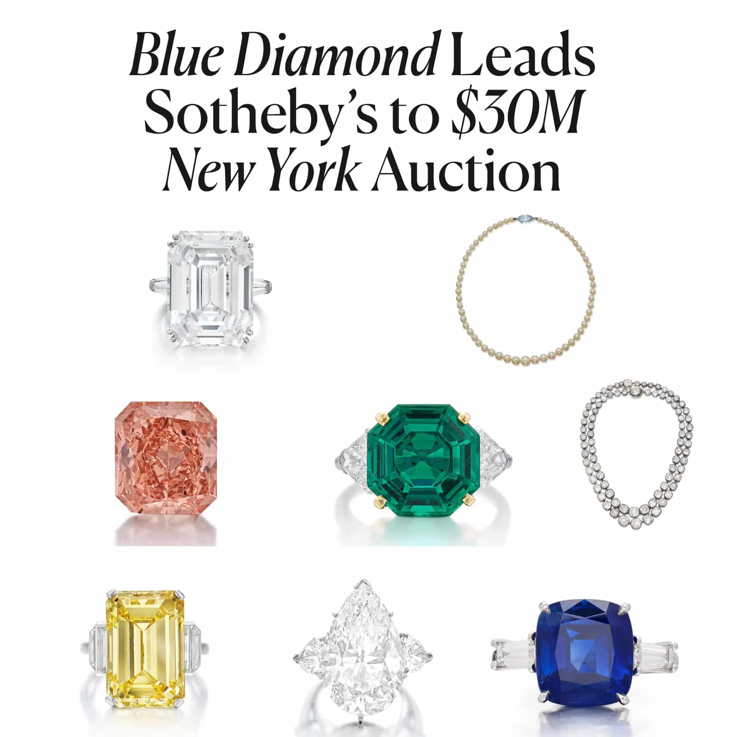 Blue Diamond Leads Sotheby’s to $30M New York Auction