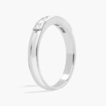 A Channel Set Princess Cut Diamond White Gold Princess Cut Wedding Rings band (4.50mm) in 18K White Gold with 5/8 CTW diamonds.