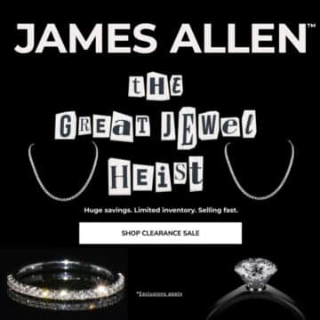james allen clear the vault sale banner
