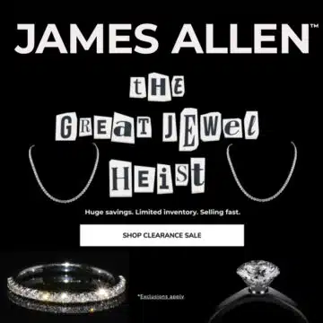 james allen clear the vault sale banner