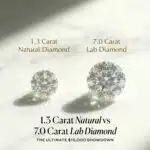 1.3 Carat Natural vs. 7.0 Carat Lab Diamond: The Ultimate $15,000 Showdown