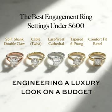 5 Best Engagement Ring Settings Under $600 (Maximize Stone Budget)
