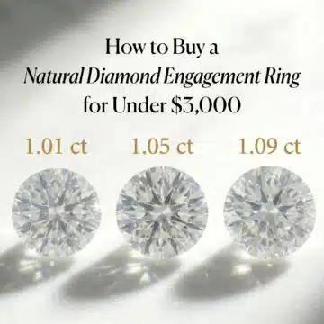 How to Buy a Natural Diamond Engagement Ring for Under $3,000 (GIA Guide)