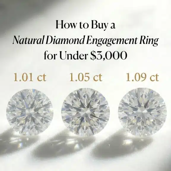 How to Buy a Natural Diamond Engagement Ring for Under $3,000 (GIA Guide)