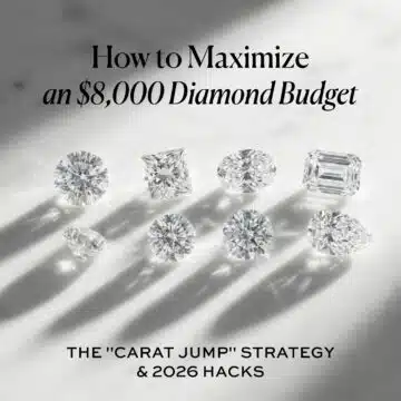 How to Maximize an $8,000 Diamond Budget: The "Carat Jump" Strategy & 2026 Hacks