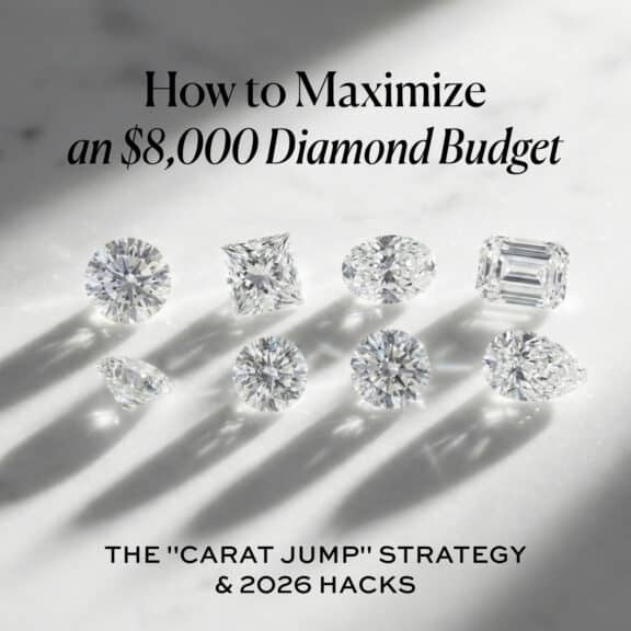 How to Maximize an $8,000 Diamond Budget: The "Carat Jump" Strategy & 2026 Hacks