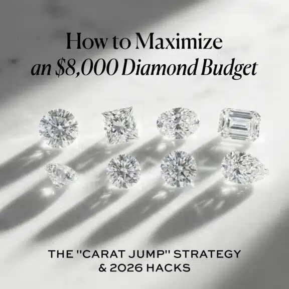 How to Maximize an $8,000 Diamond Budget: The "Carat Jump" Strategy & 2026 Hacks
