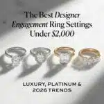 The Best Designer Engagement Ring Settings Under $2,000: Luxury, Platinum & 2026 Trends