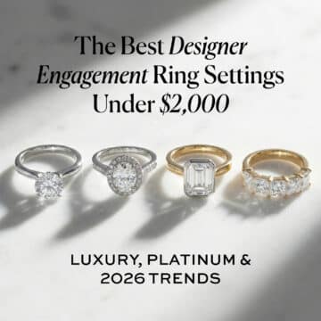 The Best Designer Engagement Ring Settings Under $2,000: Luxury, Platinum & 2026 Trends