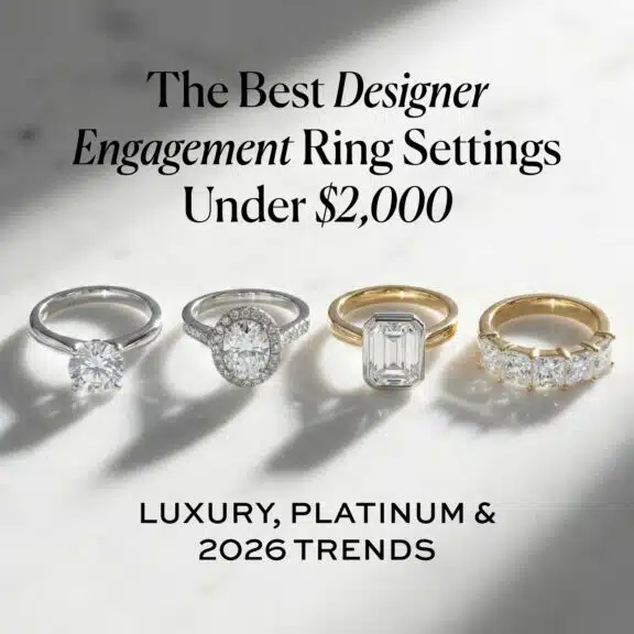 The Best Designer Engagement Ring Settings Under $2,000: Luxury, Platinum & 2026 Trends