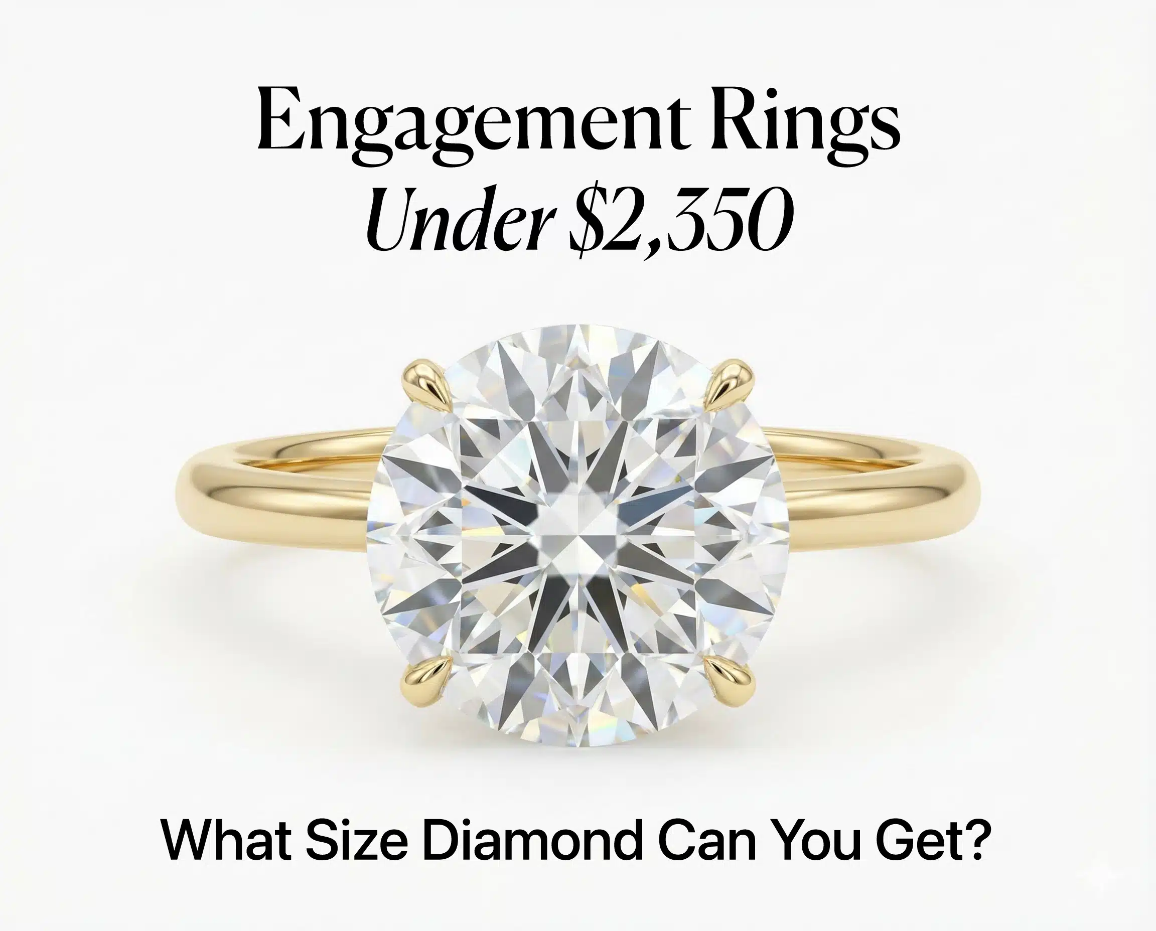 engagement ring under $2350 feature image