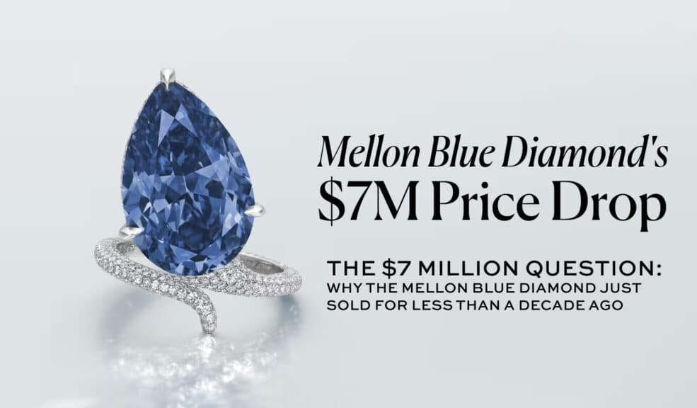 ‘Mellon Blue’ Diamond Sells for $7M Less Than It Did a Decade Ago