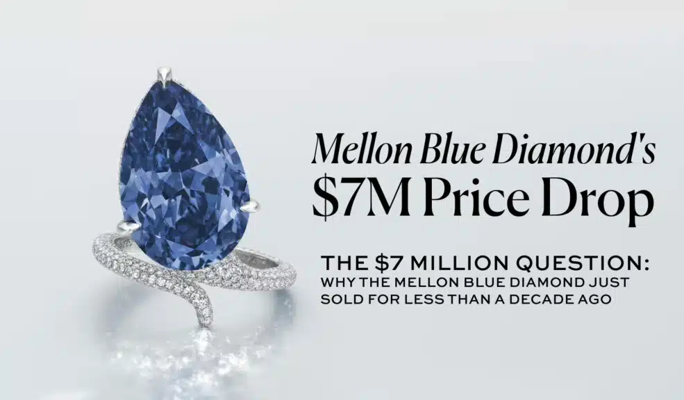 ‘Mellon Blue’ Diamond Sells for $7M Less Than It Did a Decade Ago