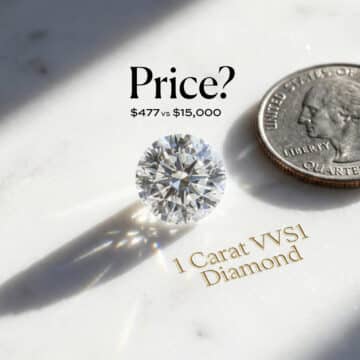 1 Carat VVS1 Diamond Price: $477 vs $15,000 (2026)