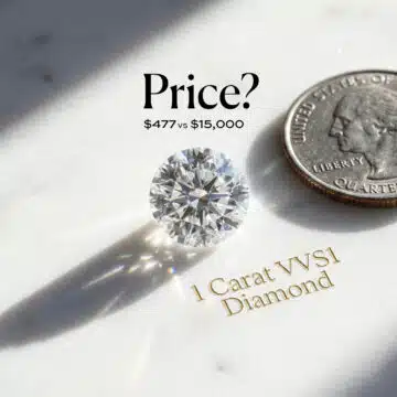 1 Carat VVS1 Diamond Price: $477 vs $15,000 (2026)