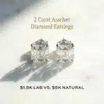 2 Carat Asscher Diamond Earrings Price: $1.5k Lab vs. $5k Natural (2026 Guide)