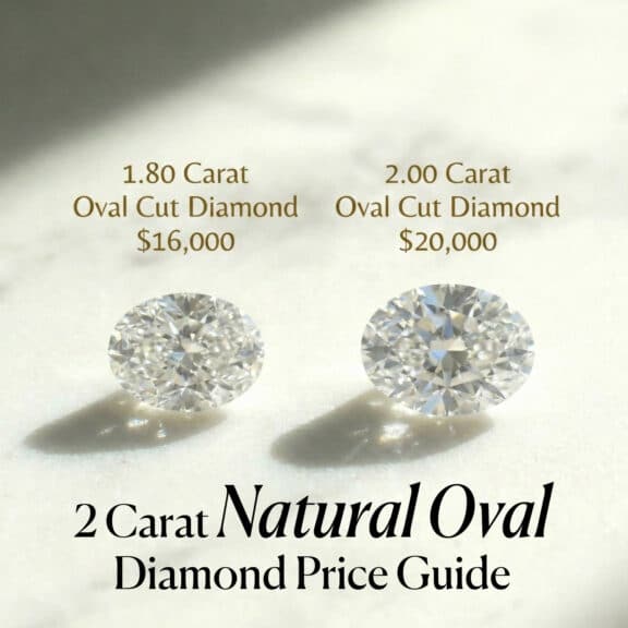 2 Carat Natural Oval Diamond Price: The $17k "Bow-Tie" Guide
