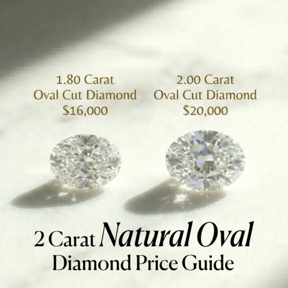 2 Carat Natural Oval Diamond Price: The $17k "Bow-Tie" Guide
