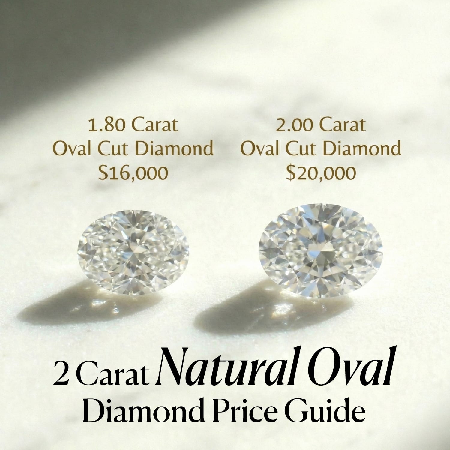 2 Carat Natural Oval Diamond Price: The $17k "Bow-Tie" Guide
