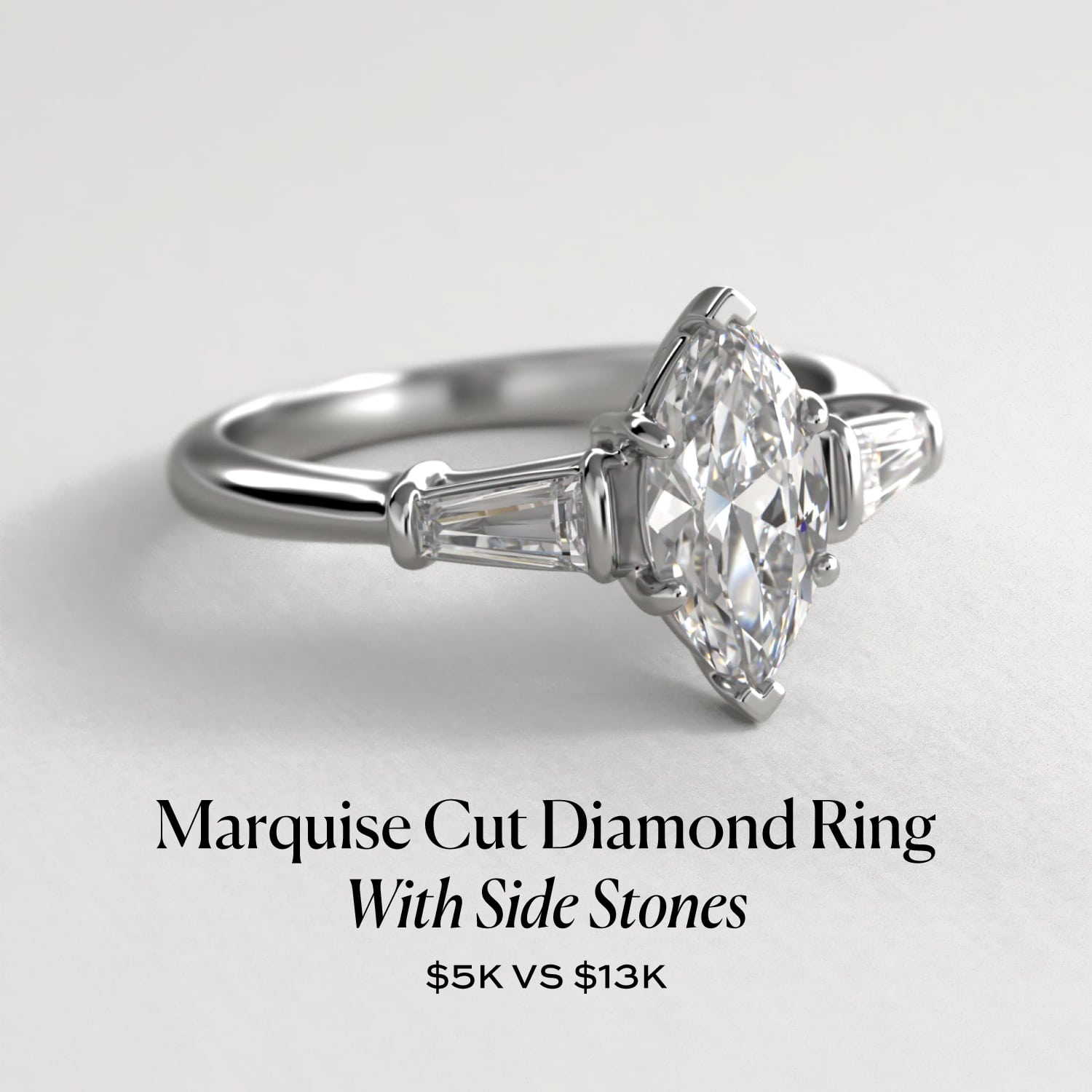 Marquise Cut Diamond Ring With Side Stones: $5k vs $13k (2026 Guide)