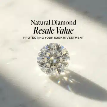 Natural Diamond Resale Value: Protecting Your $20k Investment (2026 Guide)