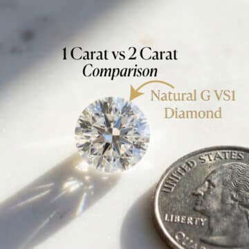 Natural G VS1 Diamond Price: 1 Carat vs 2 Carat Cost (2026)