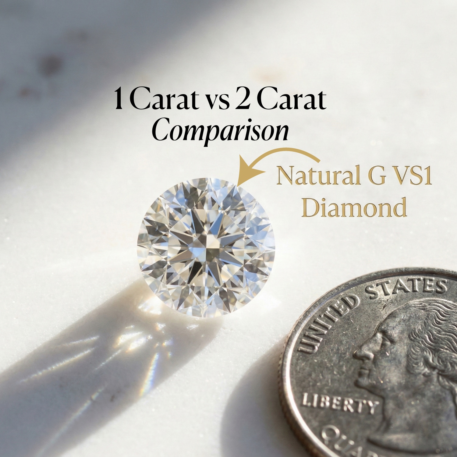 Natural G VS1 Diamond Price: 1 Carat vs 2 Carat Cost (2026)